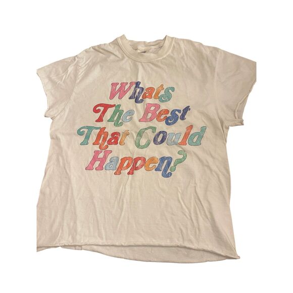 Womens Novelty Graphic Logo T Shirt Sz M 100% Cotton Short Sleeves Casual Cute - Picture 2 of 6